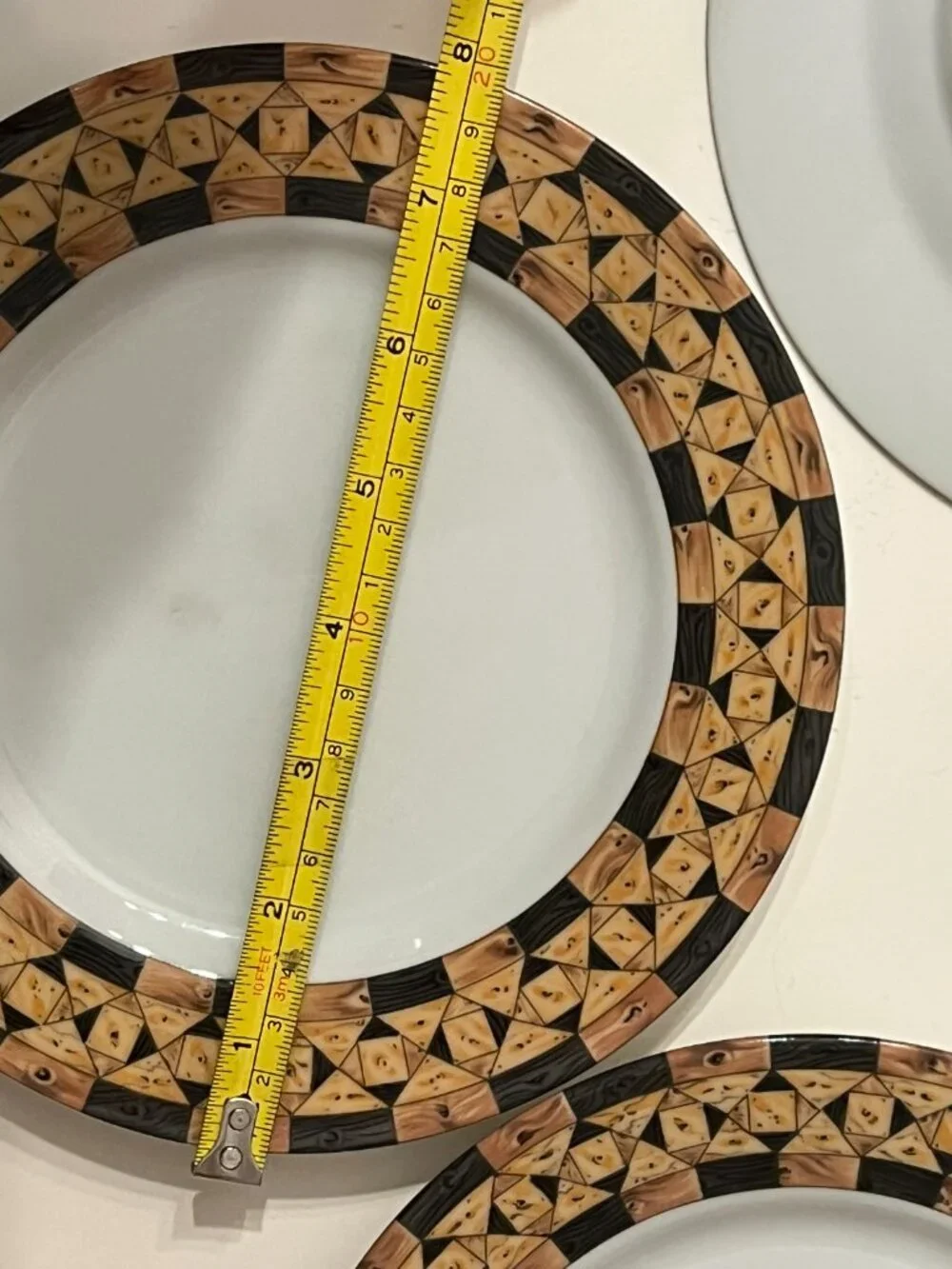 TAITÙ Milano Legno Salad Plates 7.5” Set of 4 - Emilio Bergamin 1987
